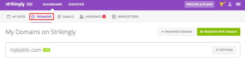 進入控制面板點擊網域 進入控制面板點擊網域